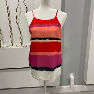 Valette Red and Pink Striped Camisole